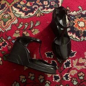 Authentic Vintage Prada Calzature Donna Wedges 36.5